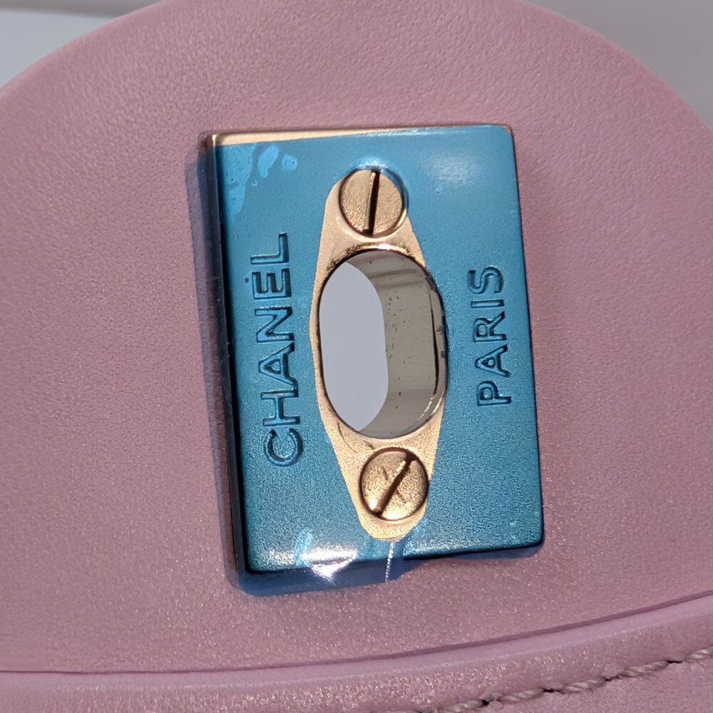 Chanel Light Pink Rose Mademoiselle Mini Rectangular Classic Flap Bag - Picture 15 of 16
